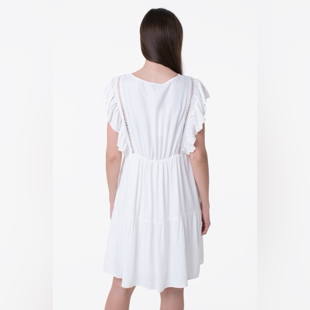 Molly Bracken š White Floral Embroidered Dress - Picture 5 of 7